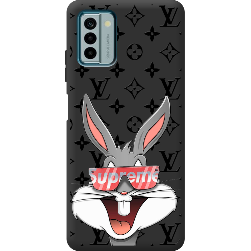 Черный чехол BoxFace Nokia G22 looney bunny