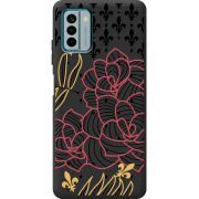 Черный чехол BoxFace Nokia G22 FranceFlowers