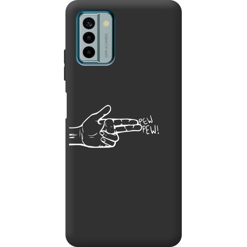 Черный чехол BoxFace Nokia G22 Pew Pew