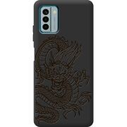 Черный чехол BoxFace Nokia G22 Chinese Dragon