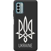 Черный чехол BoxFace Nokia G22 Тризуб монограмма ukraine