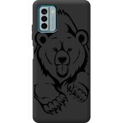 Черный чехол BoxFace Nokia G22 Grizzly Bear