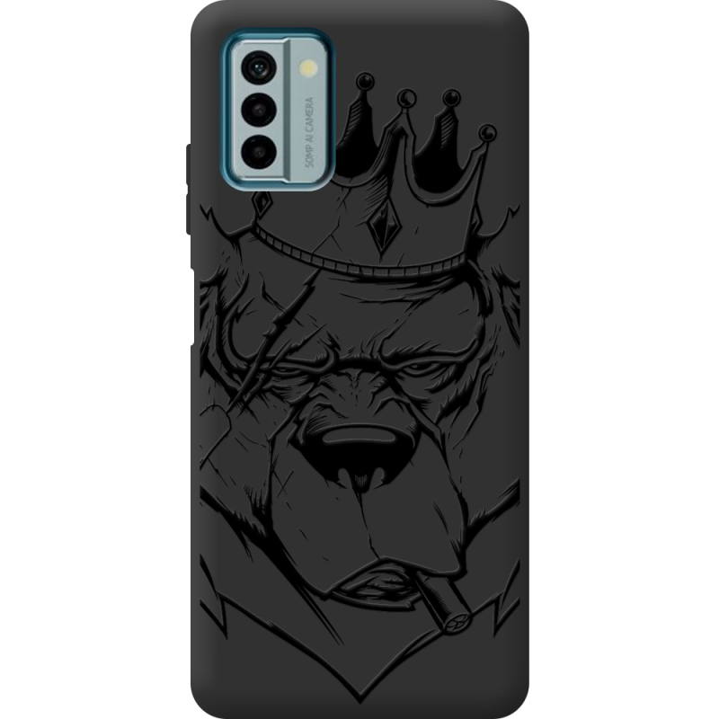 Черный чехол BoxFace Nokia G22 Bear King