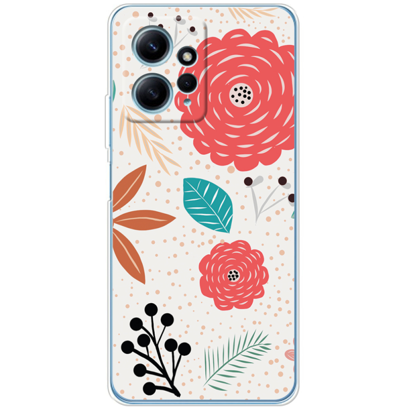 Чехол BoxFace Xiaomi Redmi Note 12 4G Line Flowers