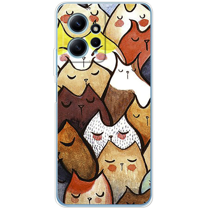 Чехол BoxFace Xiaomi Redmi Note 12 4G Sleepy Cats