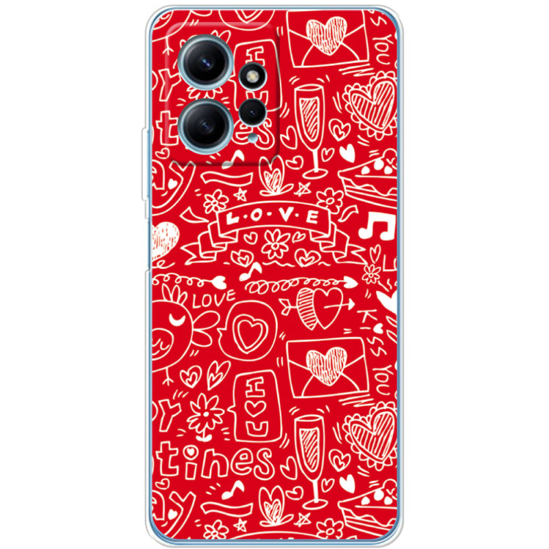 Чехол BoxFace Xiaomi Redmi Note 12 4G Happy Valentines