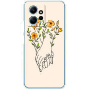 Чехол BoxFace Xiaomi Redmi Note 12 4G Flower Hands