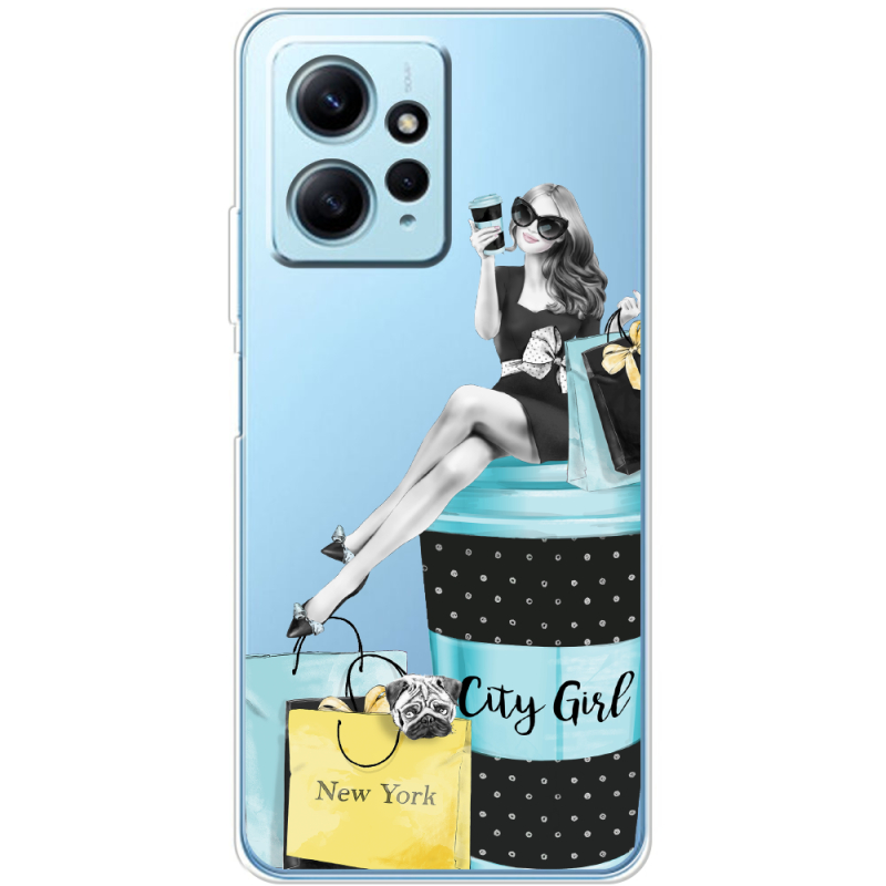 Прозрачный чехол BoxFace Xiaomi Redmi Note 12 4G City Girl