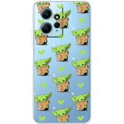 Прозрачный чехол BoxFace Xiaomi Redmi Note 12 4G Pattern Baby Yoda