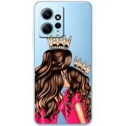 Прозрачный чехол BoxFace Xiaomi Redmi Note 12 4G Queen and Princess