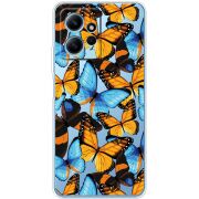 Прозрачный чехол BoxFace Xiaomi Redmi Note 12 4G Butterfly Morpho