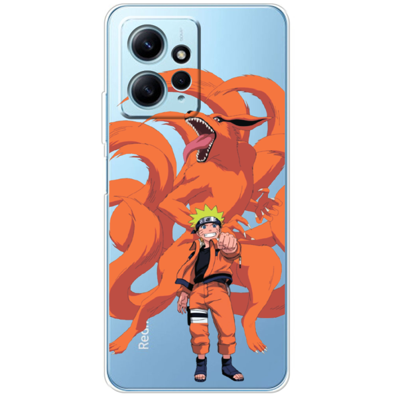 Прозрачный чехол BoxFace Xiaomi Redmi Note 12 4G Naruto and Kurama