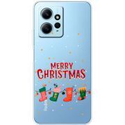 Прозрачный чехол BoxFace Xiaomi Redmi Note 12 4G Merry Christmas