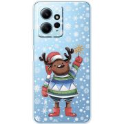 Прозрачный чехол BoxFace Xiaomi Redmi Note 12 4G Christmas Deer with Snow