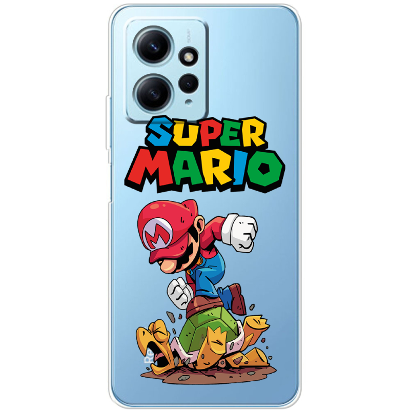 Прозрачный чехол BoxFace Xiaomi Redmi Note 12 4G Super Mario