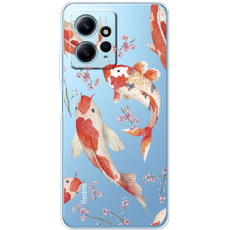 Прозрачный чехол BoxFace Xiaomi Redmi Note 12 4G Japanese Koi Fish