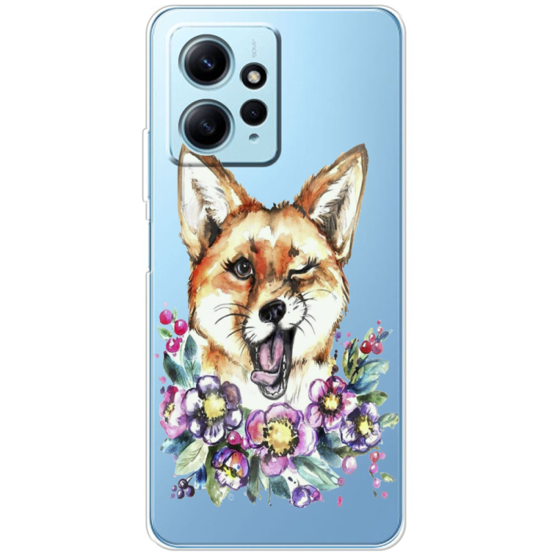 Прозрачный чехол BoxFace Xiaomi Redmi Note 12 4G Winking Fox