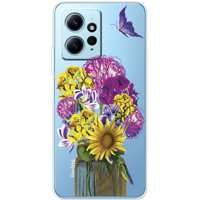 Прозрачный чехол BoxFace Xiaomi Redmi Note 12 4G My Bouquet