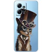 Прозрачный чехол BoxFace Xiaomi Redmi Note 12 4G Steampunk Cat