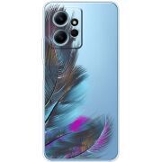 Прозрачный чехол BoxFace Xiaomi Redmi Note 12 4G Feathers