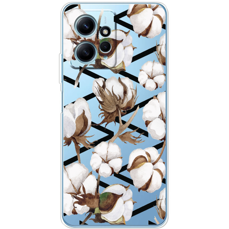 Прозрачный чехол BoxFace Xiaomi Redmi Note 12 4G Cotton flowers