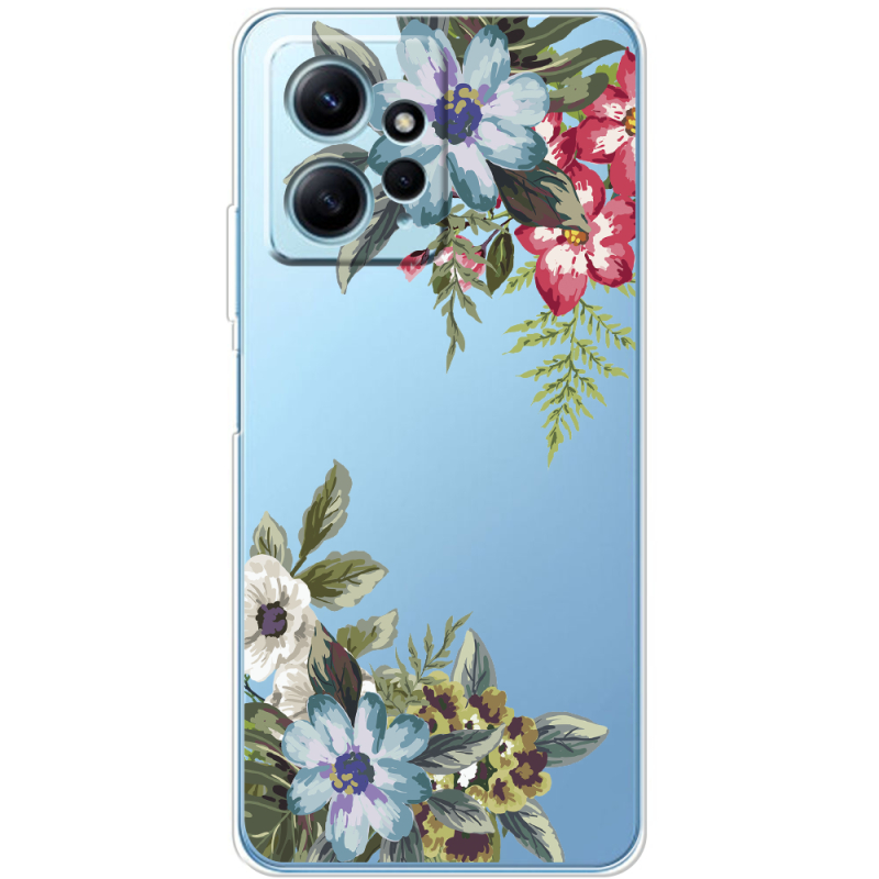 Прозрачный чехол BoxFace Xiaomi Redmi Note 12 4G Floral