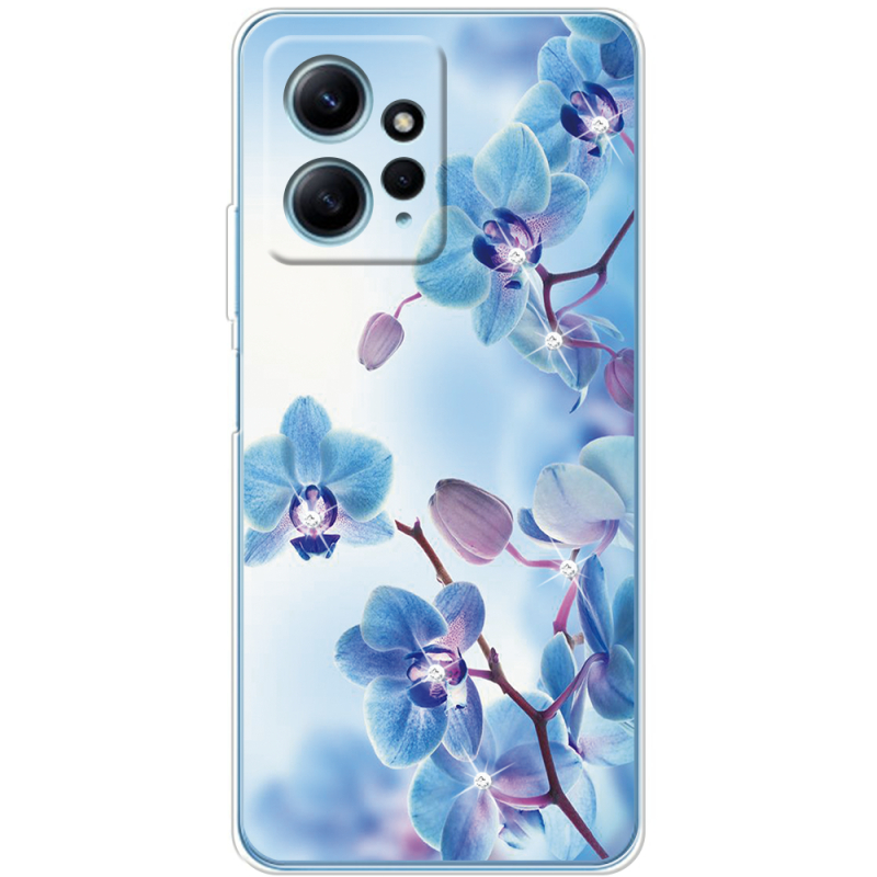 Чехол со стразами BoxFace Xiaomi Redmi Note 12 4G Orchids