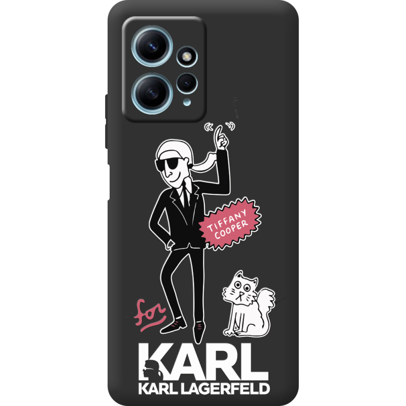 Черный чехол BoxFace Xiaomi Redmi Note 12 4G For Karl