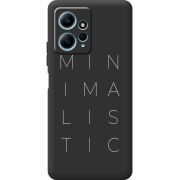 Черный чехол BoxFace Xiaomi Redmi Note 12 4G Minimalistic