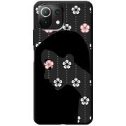 Черный чехол BoxFace Xiaomi 11 Lite 5G NE Flower Hair