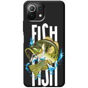 Черный чехол BoxFace Xiaomi 11 Lite 5G NE Fish