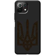 Черный чехол BoxFace Xiaomi 11 Lite 5G NE Ukrainian Trident