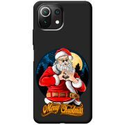 Черный чехол BoxFace Xiaomi 11 Lite 5G NE Cool Santa