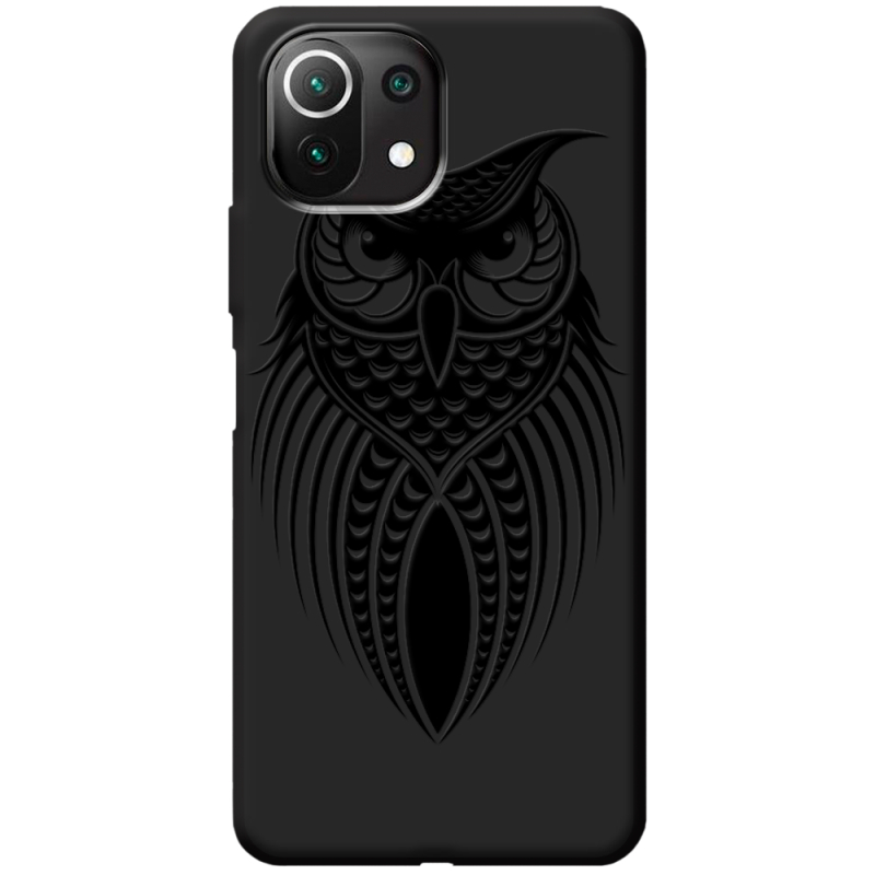 Черный чехол BoxFace Xiaomi 11 Lite 5G NE Owl