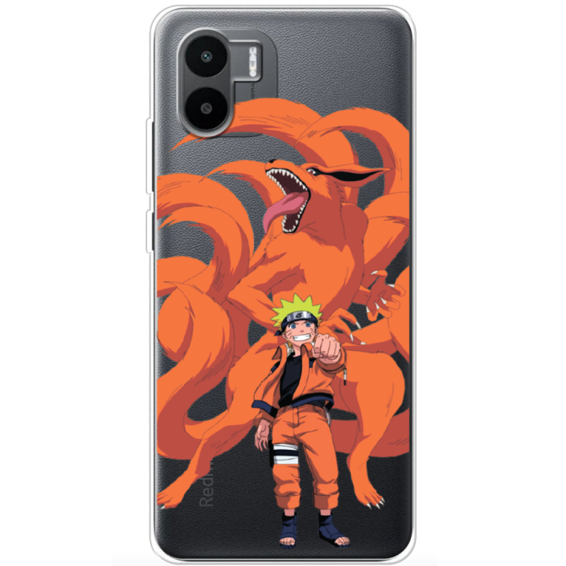 Прозрачный чехол BoxFace Xiaomi Redmi A2 Naruto and Kurama