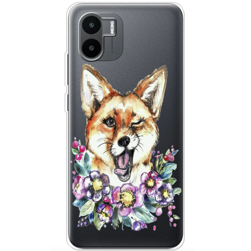 Прозрачный чехол BoxFace Xiaomi Redmi A2 Winking Fox