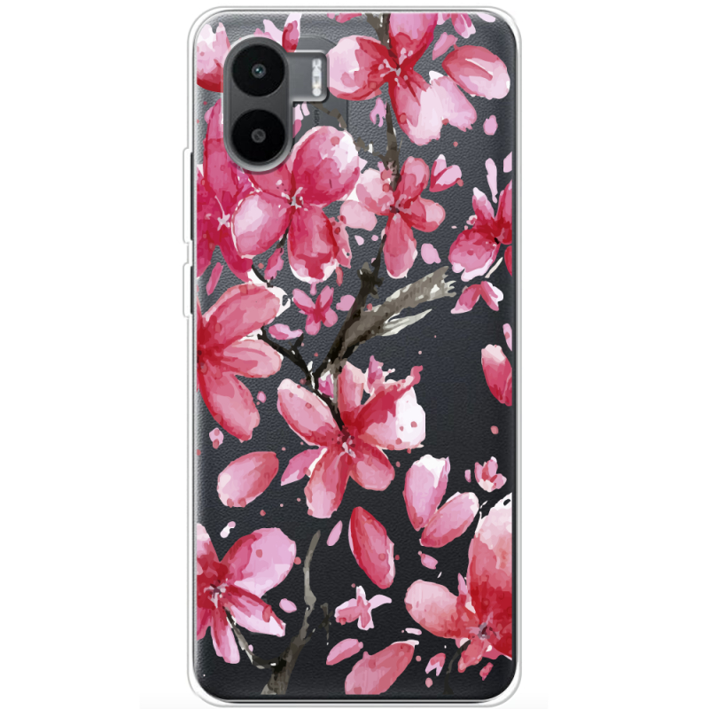 Прозрачный чехол BoxFace Xiaomi Redmi A2 Pink Magnolia