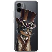 Прозрачный чехол BoxFace Xiaomi Redmi A2 Steampunk Cat