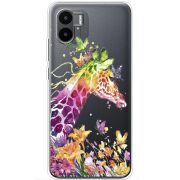 Прозрачный чехол BoxFace Xiaomi Redmi A2 Colorful Giraffe