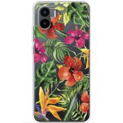 Прозрачный чехол BoxFace Xiaomi Redmi A2 Tropical Flowers