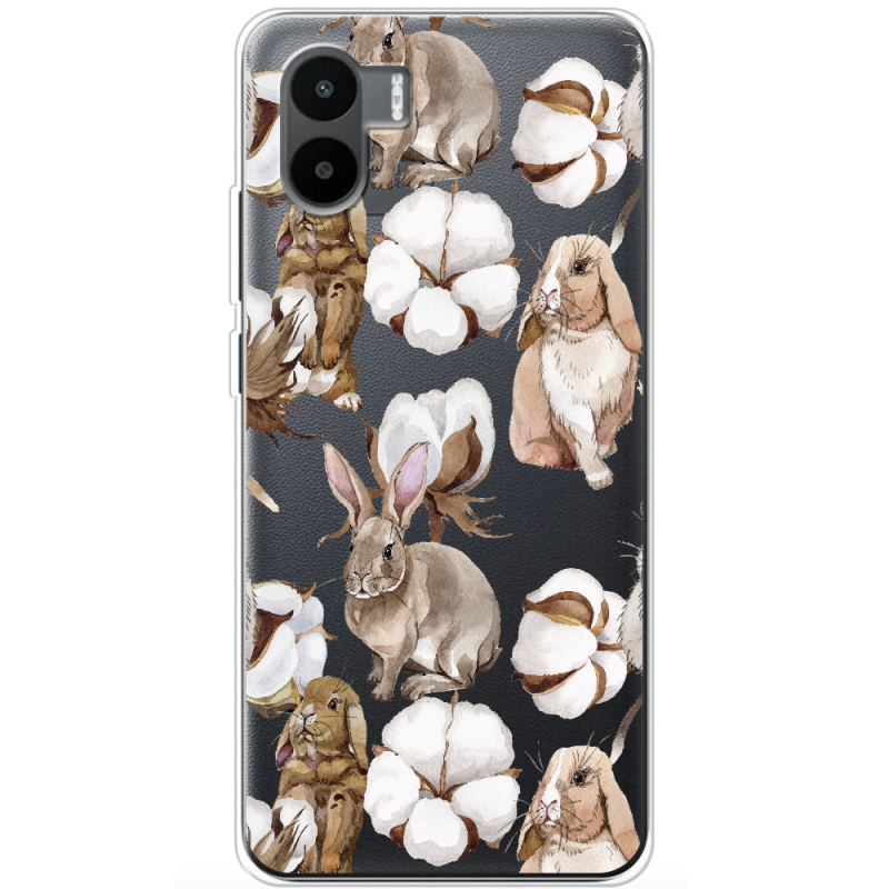 Прозрачный чехол BoxFace Xiaomi Redmi A2 Cotton and Rabbits