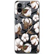 Прозрачный чехол BoxFace Xiaomi Redmi A2 Cotton flowers