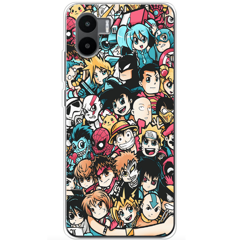 Чехол BoxFace Xiaomi Redmi A2 Anime Stickers