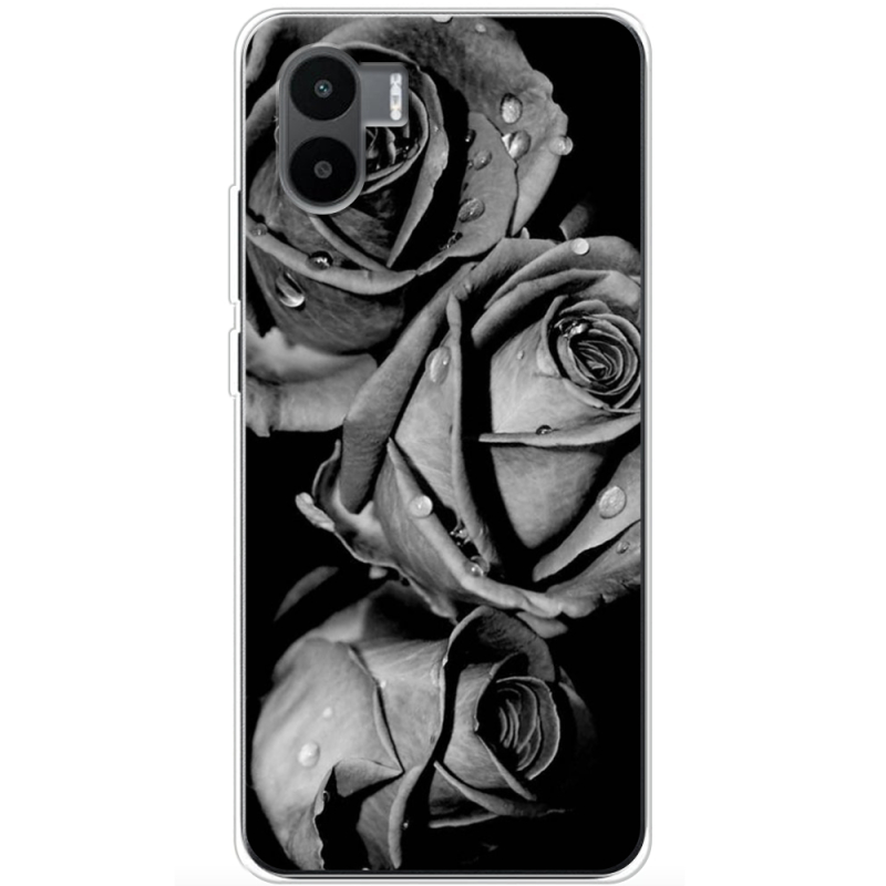 Чехол BoxFace Xiaomi Redmi A2 Black and White Roses