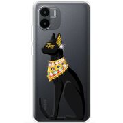 Чехол со стразами Xiaomi Redmi A2 Egipet Cat