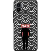 Черный чехол BoxFace Xiaomi Redmi A2 Man Pattern