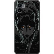 Черный чехол BoxFace Xiaomi Redmi A2 Wolf