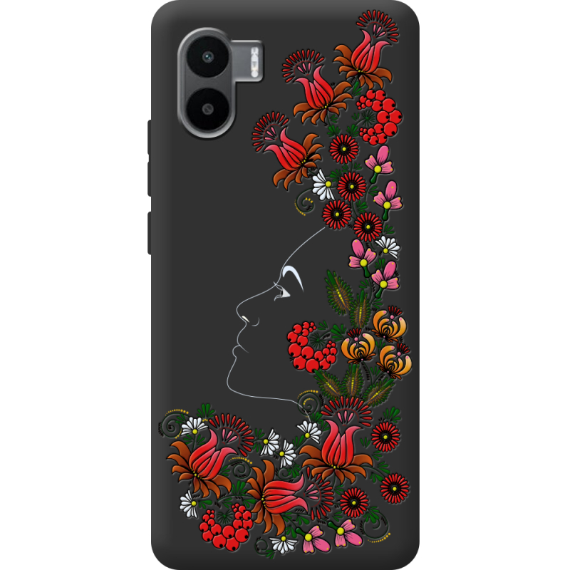 Черный чехол BoxFace Xiaomi Redmi A2 3D Ukrainian Muse