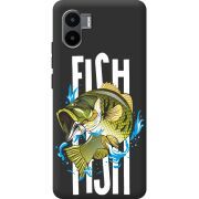 Черный чехол BoxFace Xiaomi Redmi A2 Fish