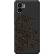 Черный чехол BoxFace Xiaomi Redmi A2 Chinese Dragon